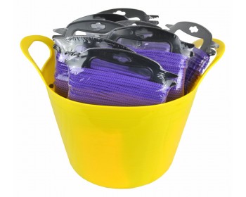 Bucket of 4mm x 20m Purple Multi-Functional Polypropylene Rope (Hasps)
